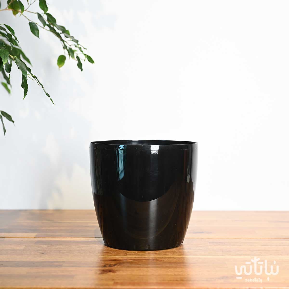 22 cm Black Self-Watering Plant Pot