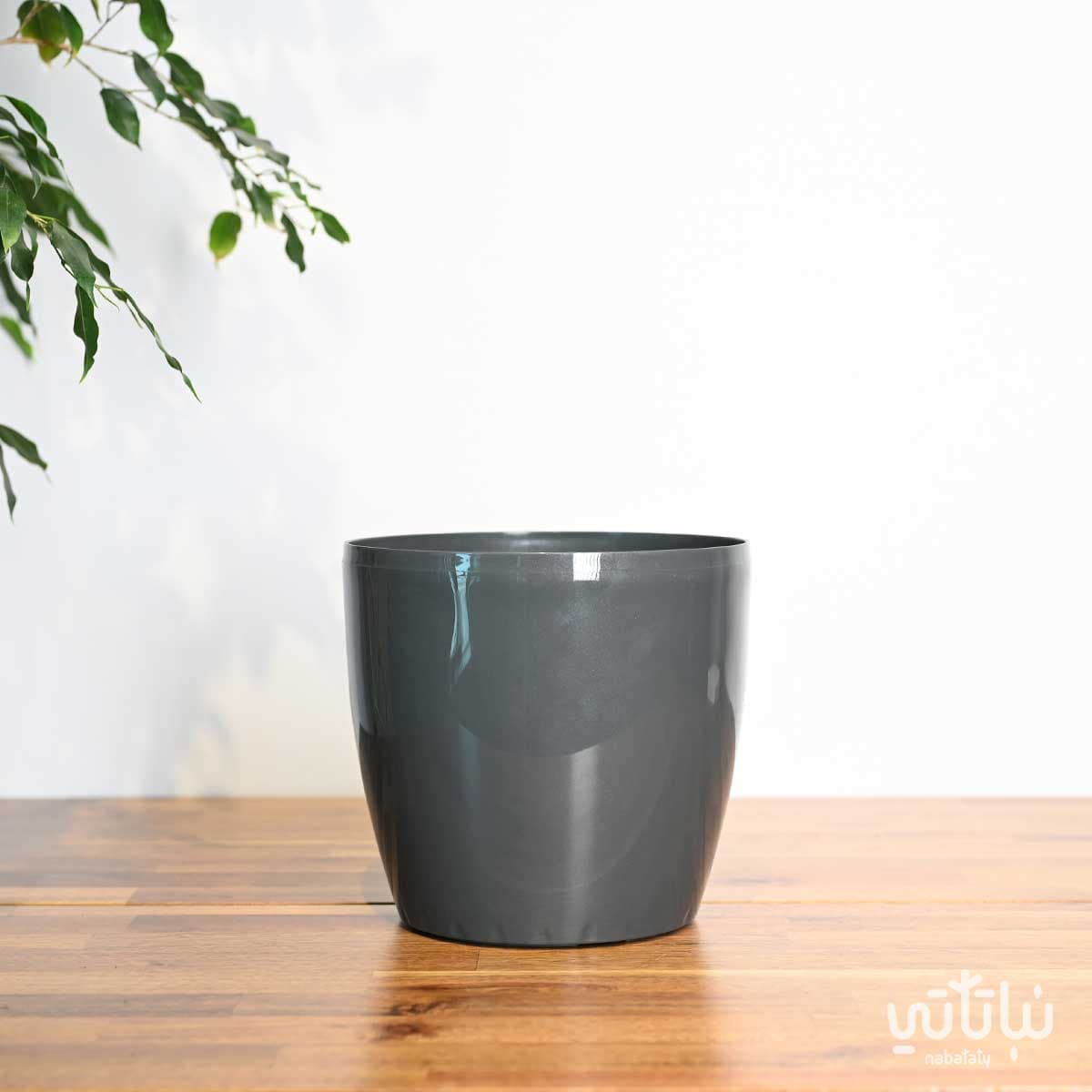 22 cm Gray Self-Watering Plant Pot