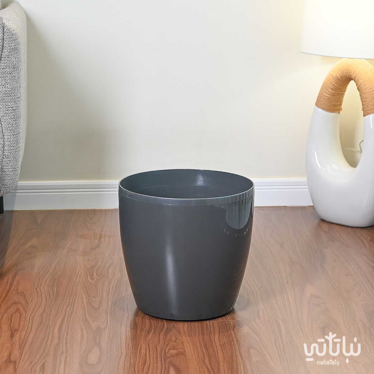 حوض نباتات ري ذاتي 35 سم رمادي 1