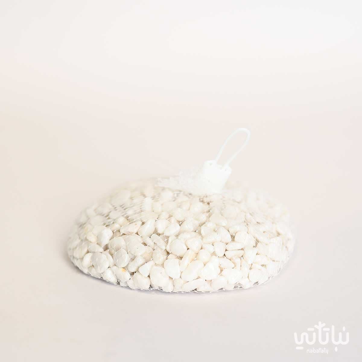 حجر زينة ابيض لامع 3