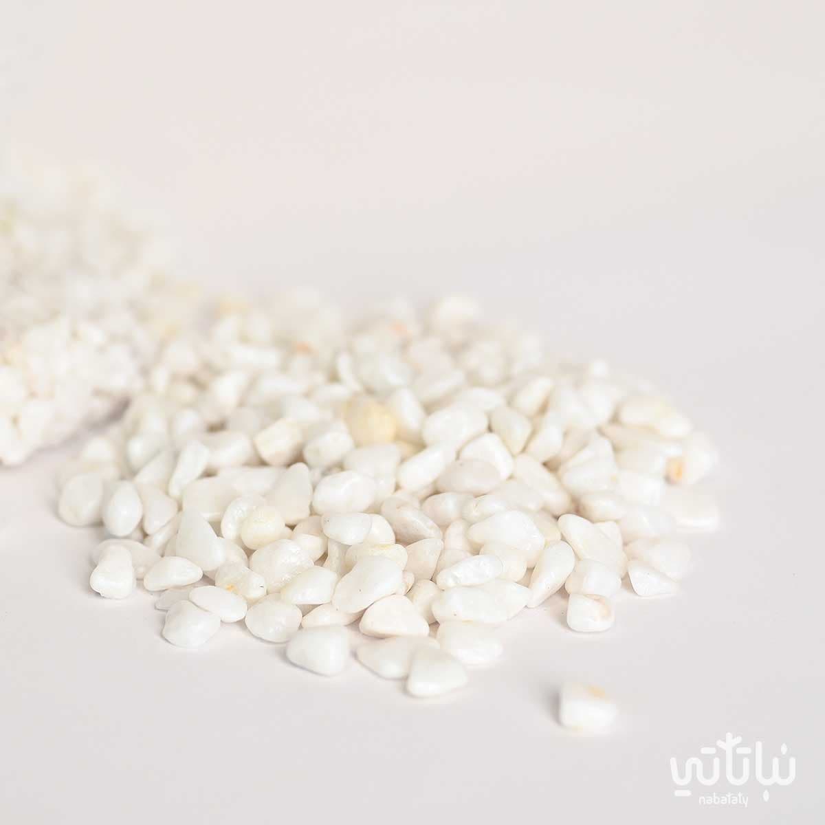 حجر زينة ابيض لامع 1