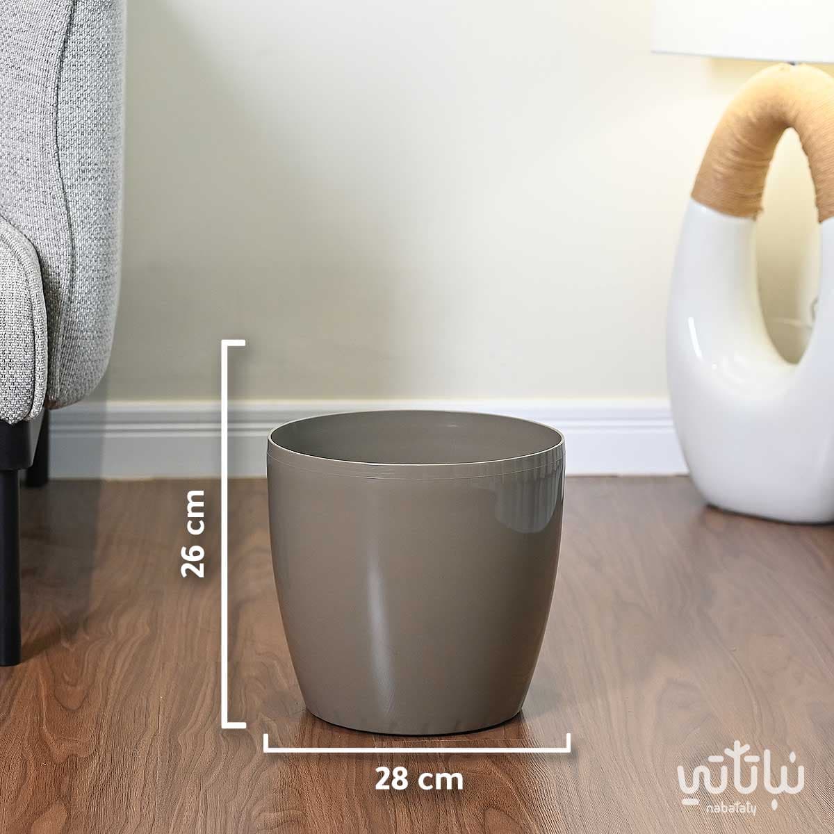 حوض نباتات ري ذاتي 28 سم زيتي 3