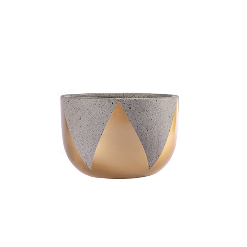 حوض اسمنتي بنقش مثلثات ذهبي 1