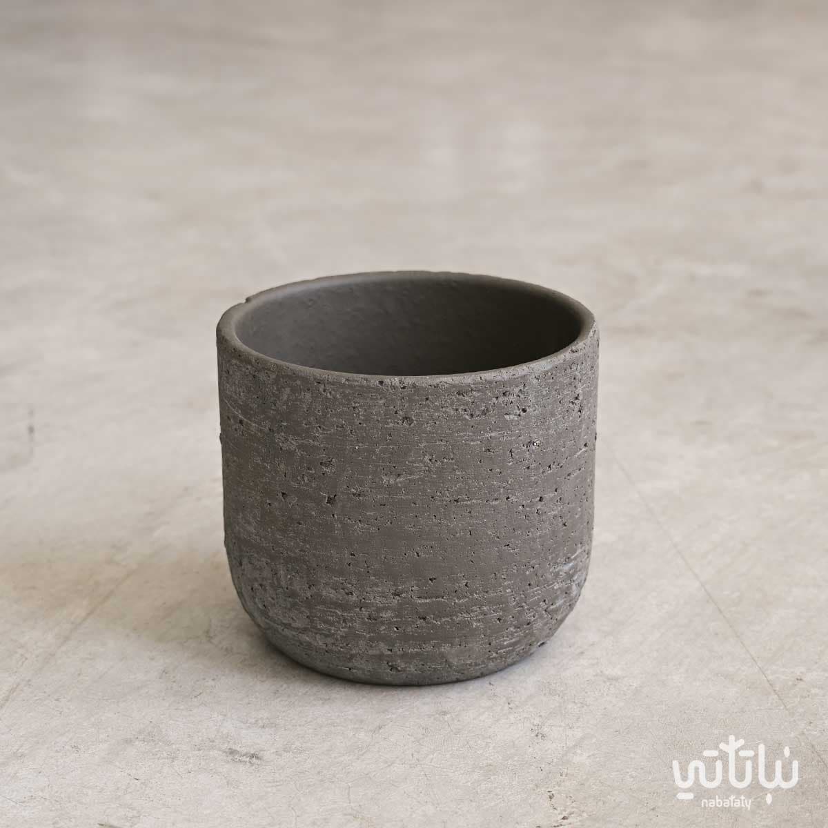 Dark gray ceramic pot 20 cm 1