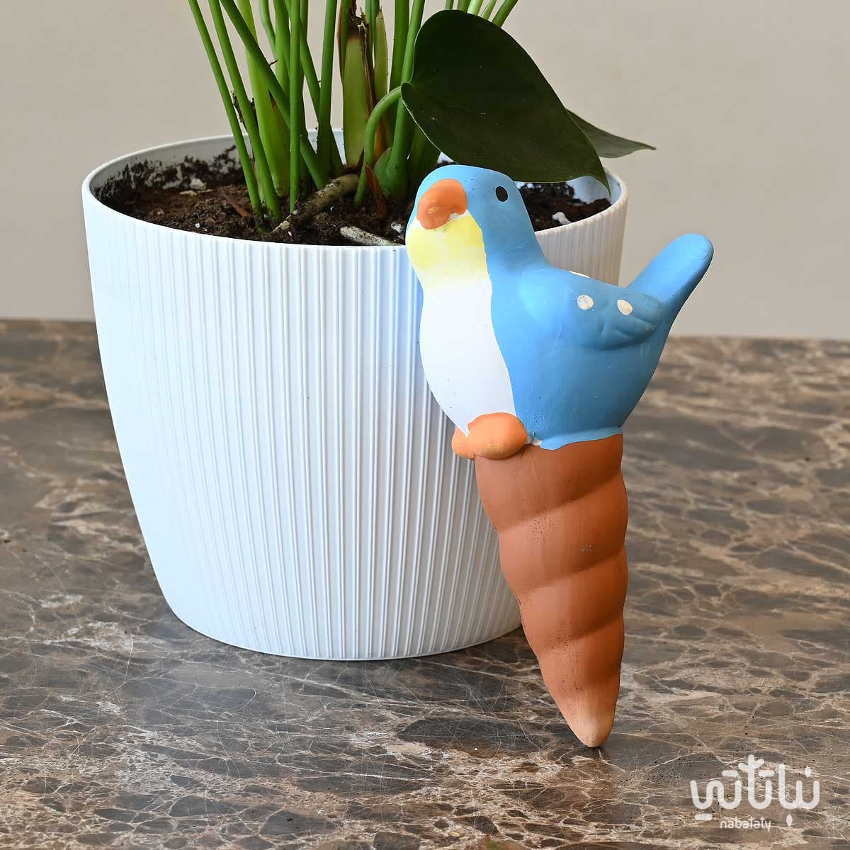 Pottery irrigation funnel shape of a bird 4