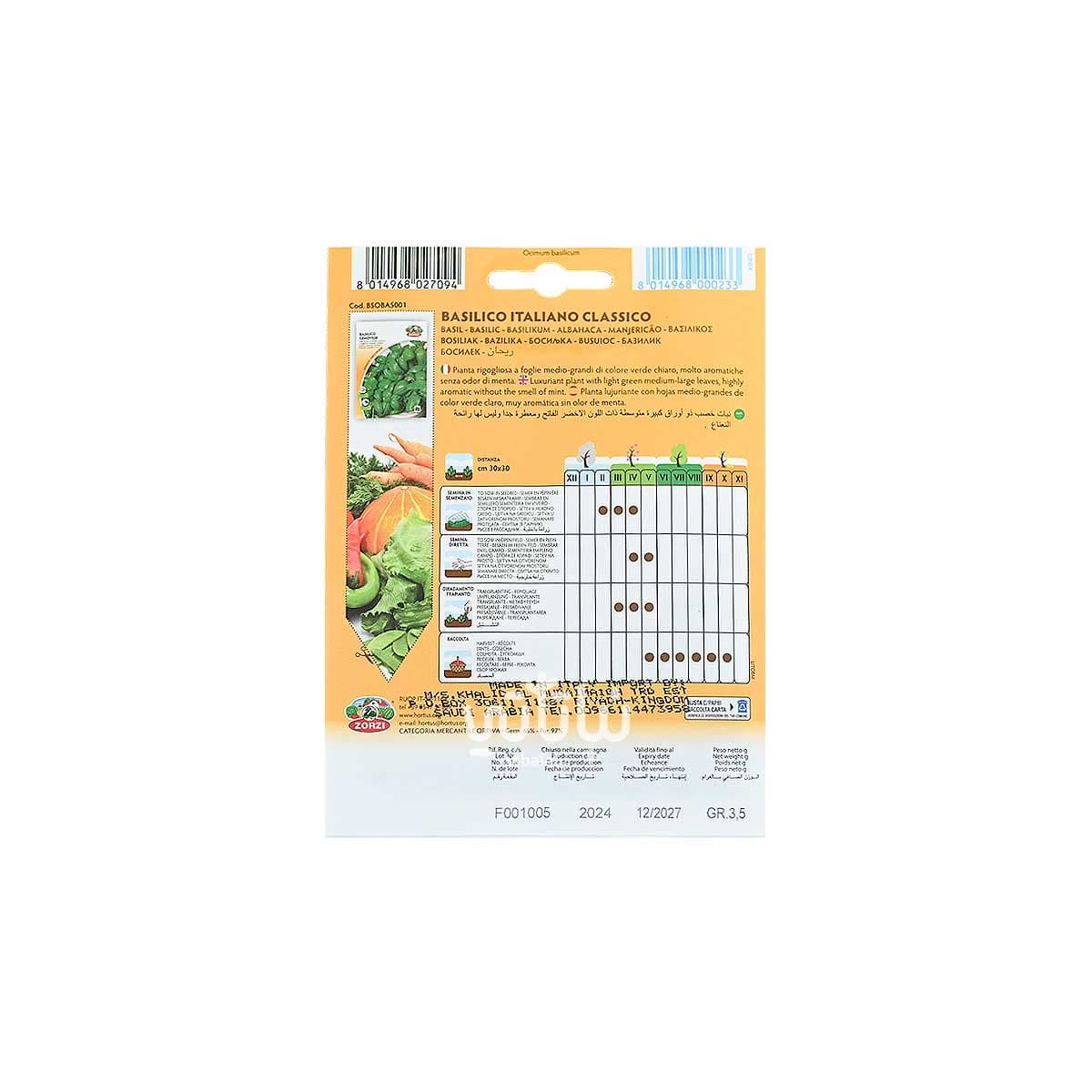 بذور ريحان ايطالي 2