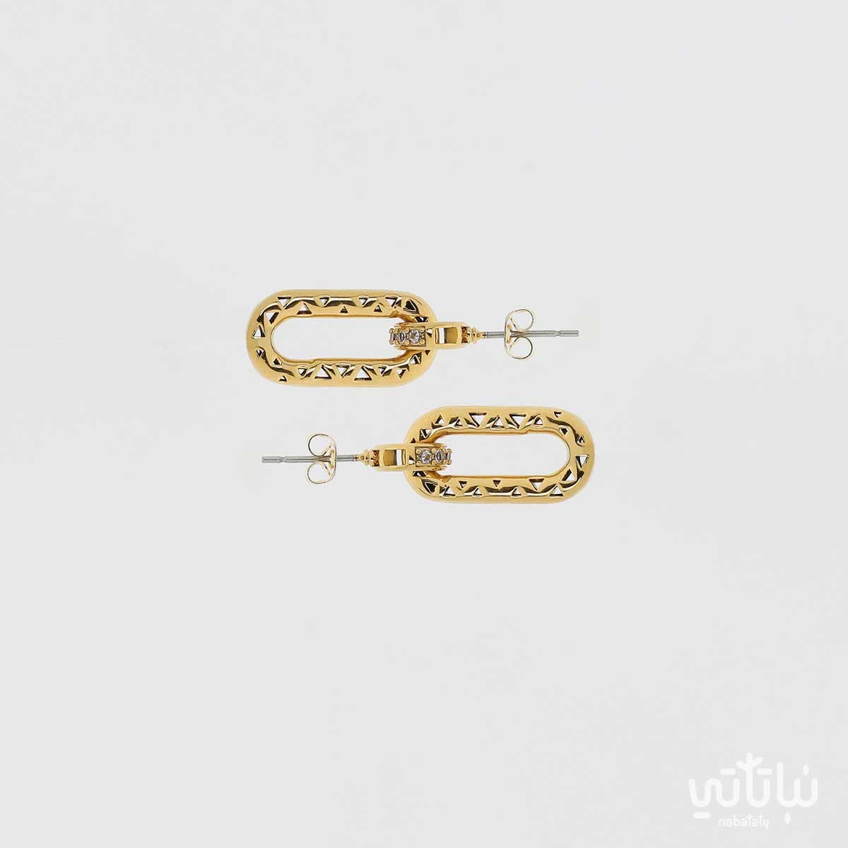 اقراط الطراز السلماني ذهبي