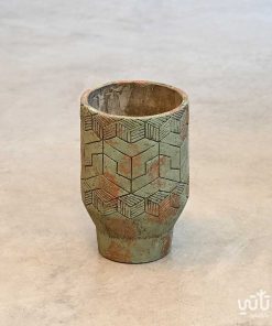 حوض اسمنتي نحاسي طولي منقوش