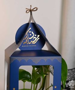 هدية فانوس رمضان نبتة البوتس ازرق