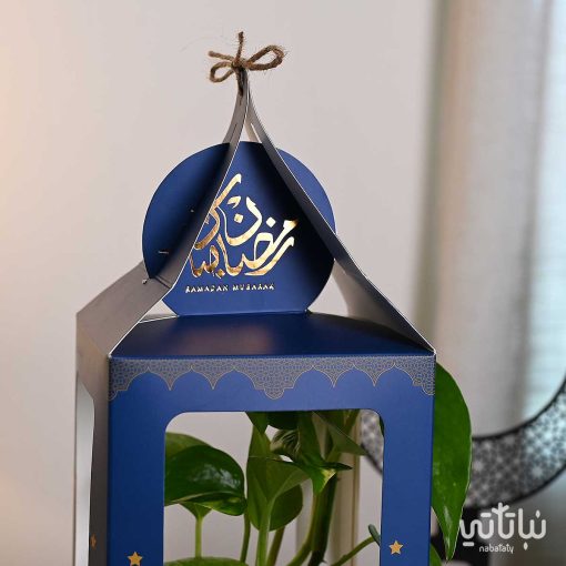 هدية فانوس رمضان نبتة البوتس ازرق