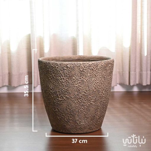 حوض فايبر بني طراز عتيق 37 سم
